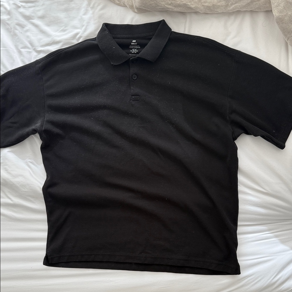 H&M Classic Black Polo Shirt